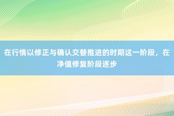 在行情以修正与确认交替推进的时期这一阶段，在净值修复阶段逐步