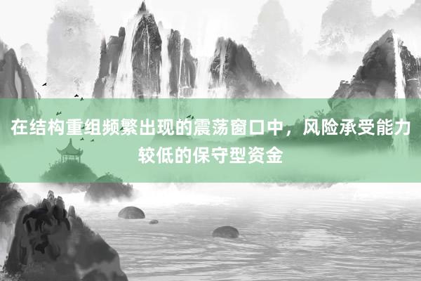 在结构重组频繁出现的震荡窗口中，风险承受能力较低的保守型资金